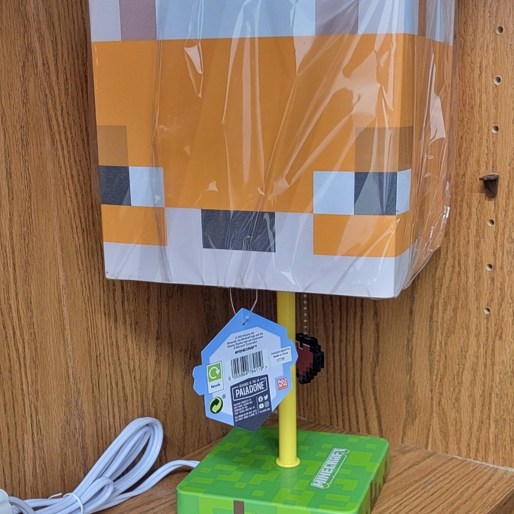 Paladone Minecraft Fox Lamp with Heart pull chain Kids room